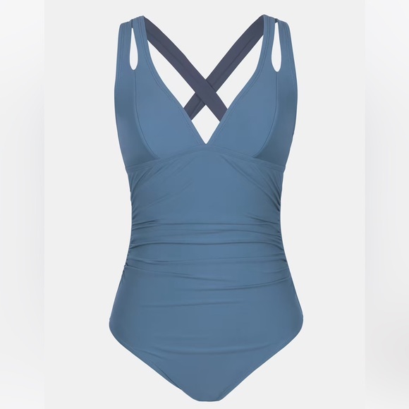 Cupshe Other - NWT Cupshe Plunge Cross Tie Back One Piece Swimsuit